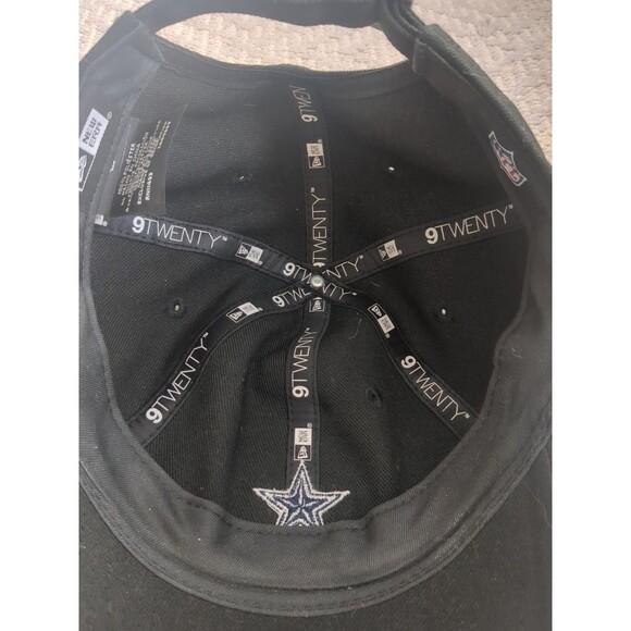 New Era Dallas Cowboys 9Twenty Core Classic Twill Black Adjustable Strap Hat Cap - Picture 4 of 11